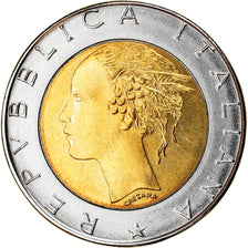 Coin, Italy, 500 Lire, 1986, Rome, MS(63), Bi-Metallic, KM:111