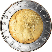 Coin, Italy, 500 Lire, 2000, Rome, MS(63), Bi-Metallic, KM:111