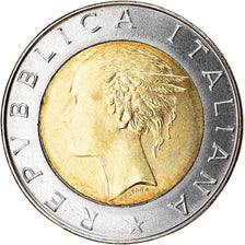 Coin, Italy, 500 Lire, 2000, Rome, AU(55-58), Bi-Metallic, KM:111