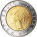 Coin, Italy, 500 Lire, 2001, Rome, AU(55-58), Bi-Metallic, KM:111