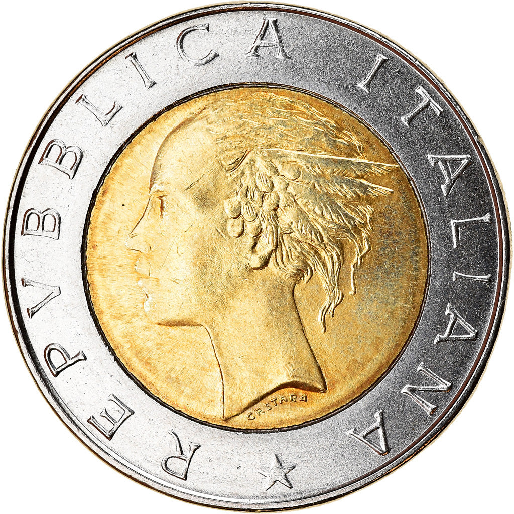 Coin, Italy, 500 Lire, 2001, Rome, MS(63), Bi-Metallic, KM:111