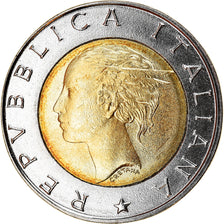 Coin, Italy, 500 Lire, 1997, Rome, AU(55-58), Bi-Metallic, KM:187