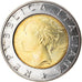 Coin, Italy, 500 Lire, 1999, Rome, EF(40-45), Bi-Metallic, KM:203