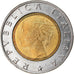 Monnaie, Italie, 500 Lire, 1994, Rome, SUP, Bi-Metallic, KM:167