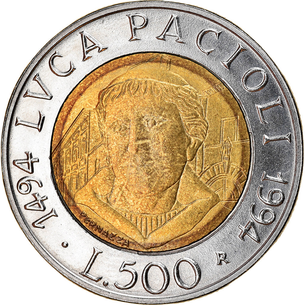 Monnaie, Italie, 500 Lire, 1994, Rome, SUP, Bi-Metallic, KM:167