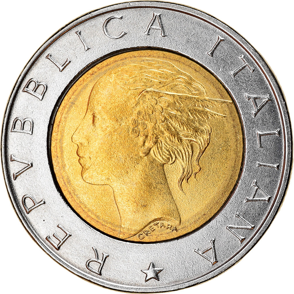 Coin, Italy, 500 Lire, 1994, Rome, MS(63), Bi-Metallic, KM:167