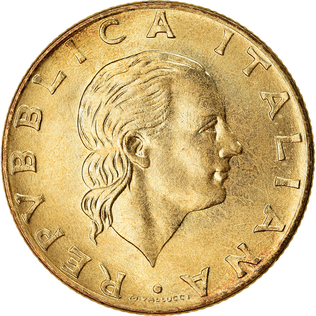 Moeda, Itália, 200 Lire, 1980, Rome, MS(63), Alumínio-Bronze, KM:105
