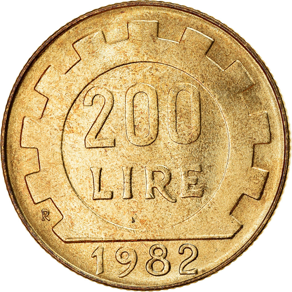 Münze, Italien, 200 Lire, 1982, Rome, SS+, Aluminum-Bronze, KM:105