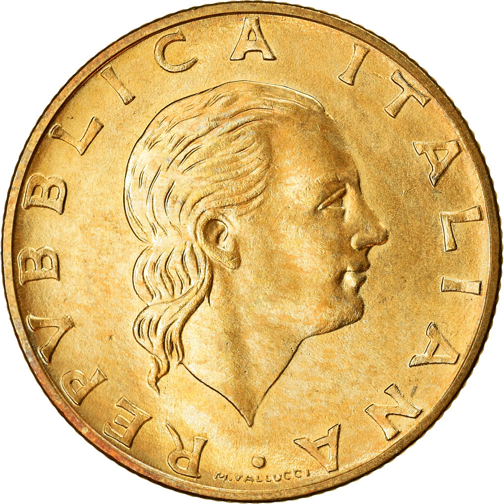 Moeda, Itália, 200 Lire, 1983, Rome, AU(50-53), Alumínio-Bronze, KM:105