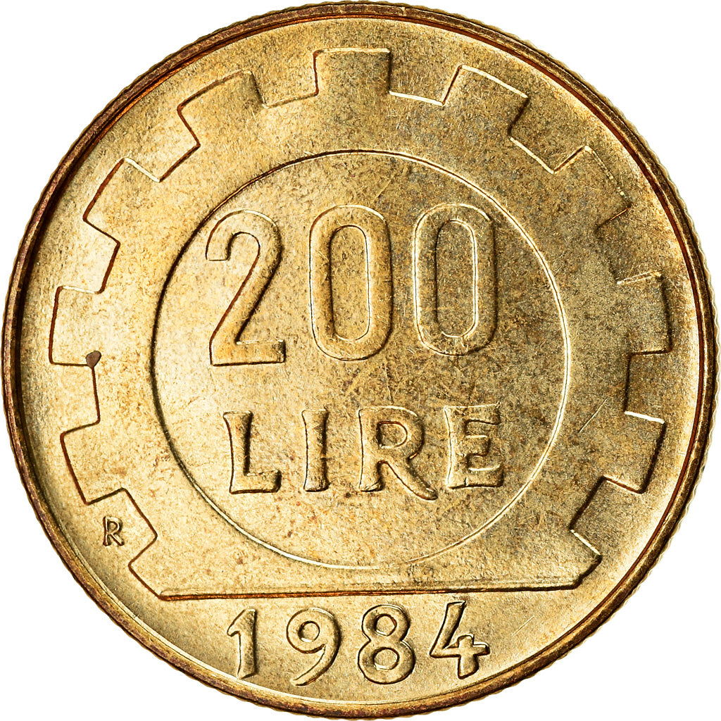 Monnaie, Italie, 200 Lire, 1984, Rome, TTB+, Aluminum-Bronze, KM:105