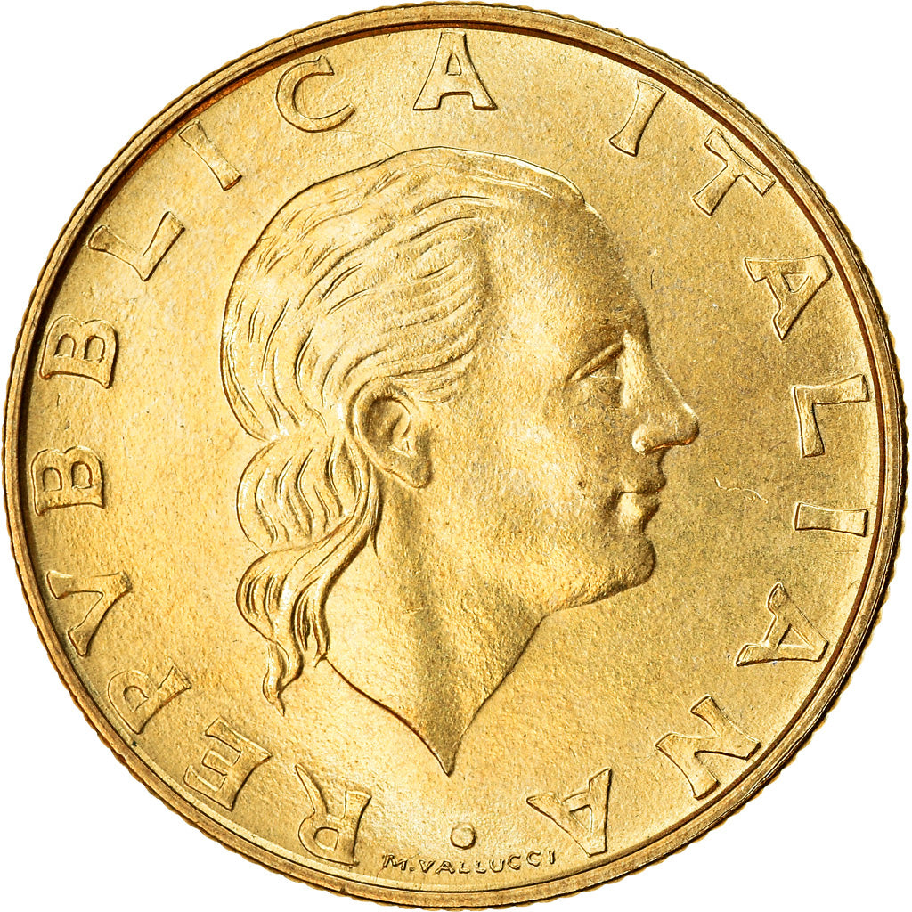 Coin, Italy, 200 Lire, 1985, Rome, AU(55-58), Aluminum-Bronze, KM:105