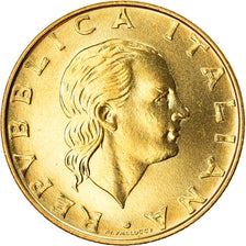 Münze, Italien, 200 Lire, 1986, Rome, UNZ, Aluminum-Bronze, KM:105