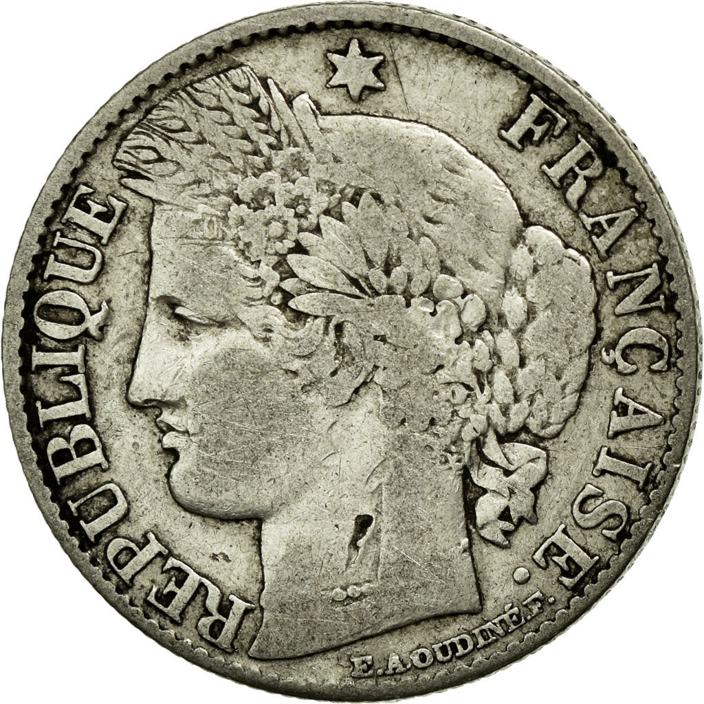 Coin, France, Cérès, 50 Centimes, 1882, Paris, VF(20-25), Silver, KM:834.1