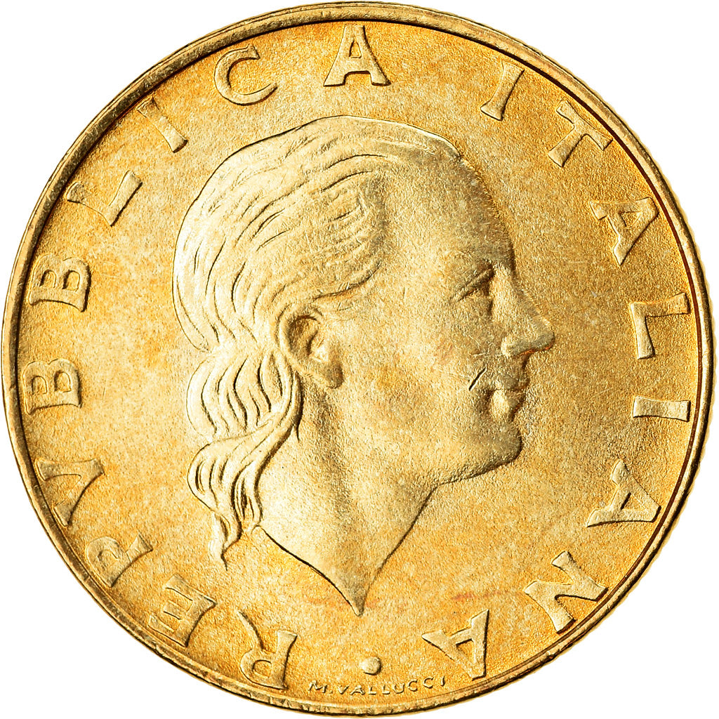 Coin, Italy, 200 Lire, 2001, Rome, AU(50-53), Aluminum-Bronze, KM:105
