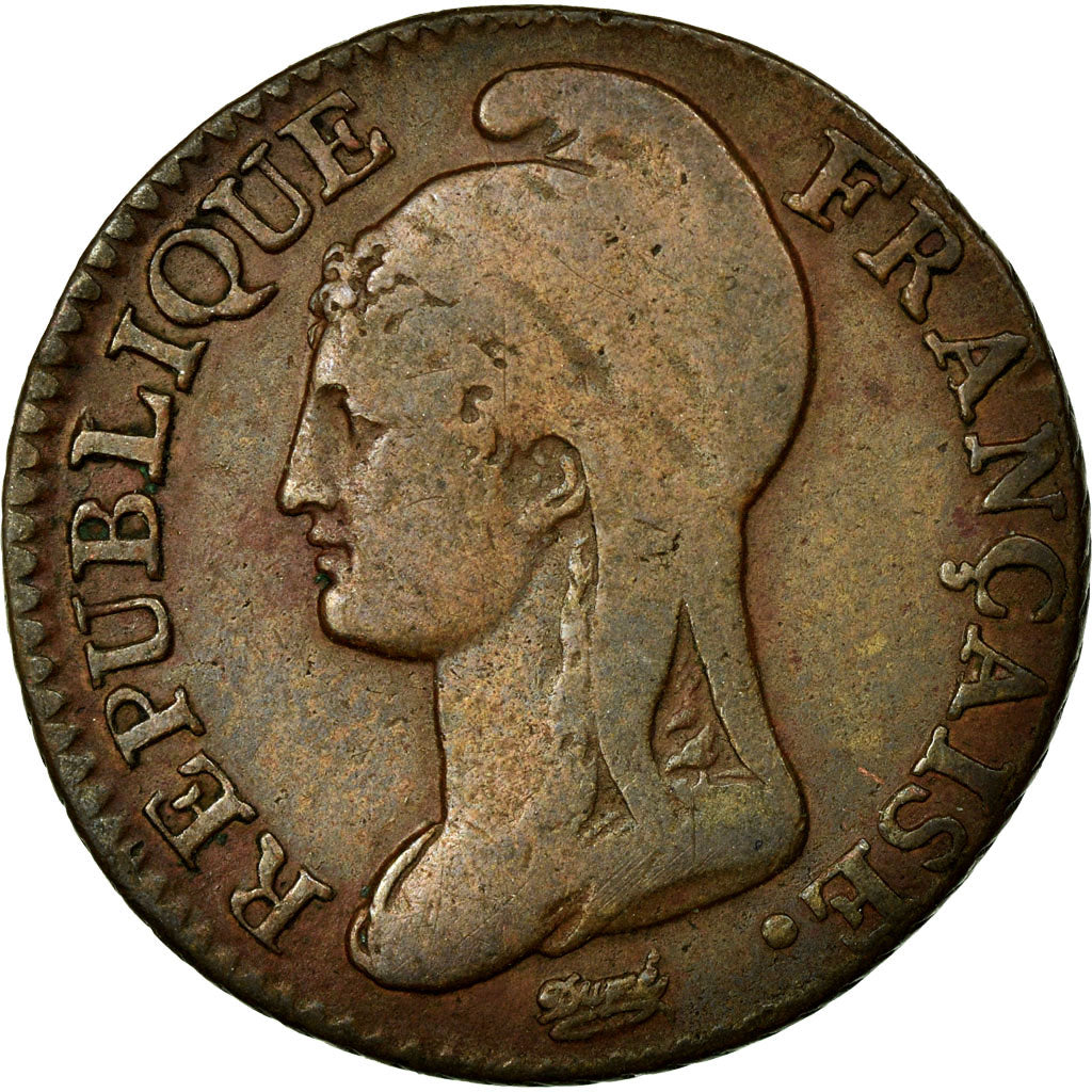 Coin, France, Dupré, 5 Centimes, 1795, Paris, VF(30-35), Bronze, KM:635.1