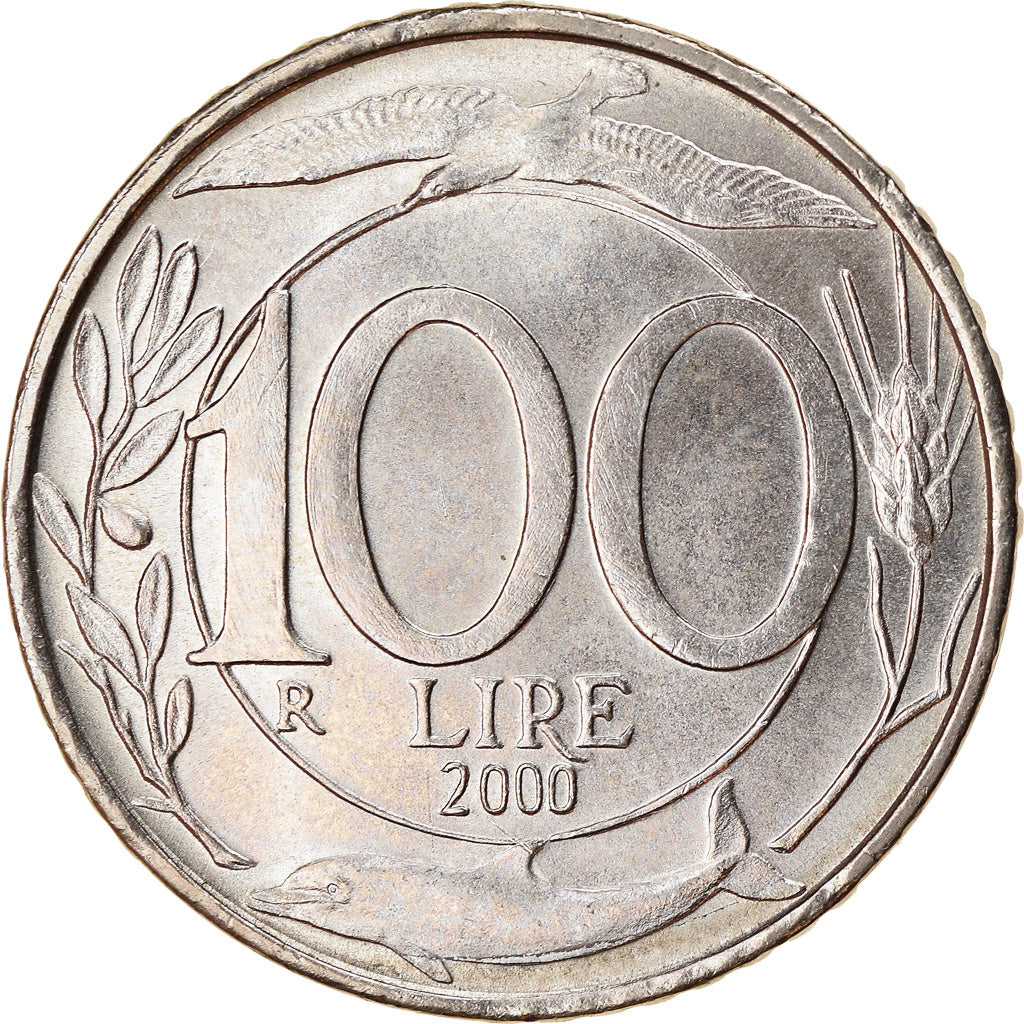 Coin, Italy, 100 Lire, 2000, Rome, AU(55-58), Copper-nickel, KM:159