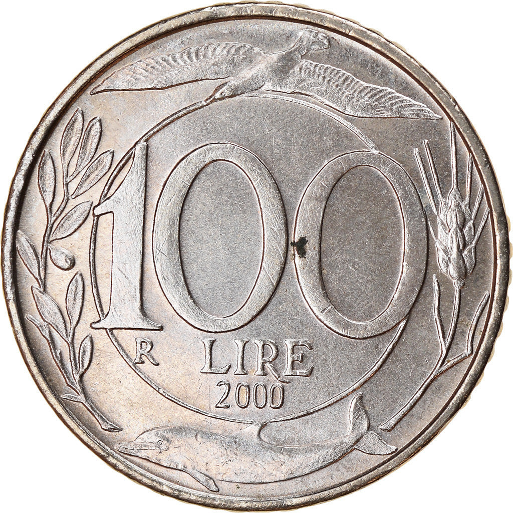 Coin, Italy, 100 Lire, 2000, Rome, AU(50-53), Copper-nickel, KM:159