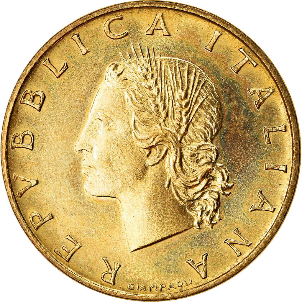 Coin, Italy, 20 Lire, 1968, Rome, AU(55-58), Aluminum-Bronze, KM:97.2