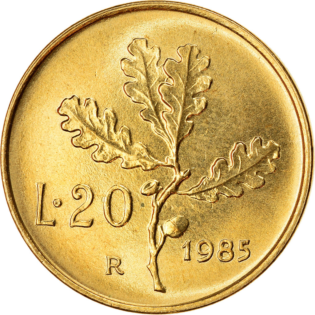 Monnaie, Italie, 20 Lire, 1985, Rome, SUP+, Aluminum-Bronze, KM:97.2