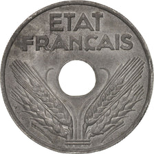 Francia, État français, 20 Centimes, 1944, Paris, BB+, Zinco, KM:900.2, Gad...