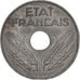 Francia, État français, 20 Centimes, 1944, Paris, BB+, Zinco, KM:900.2, Gad...