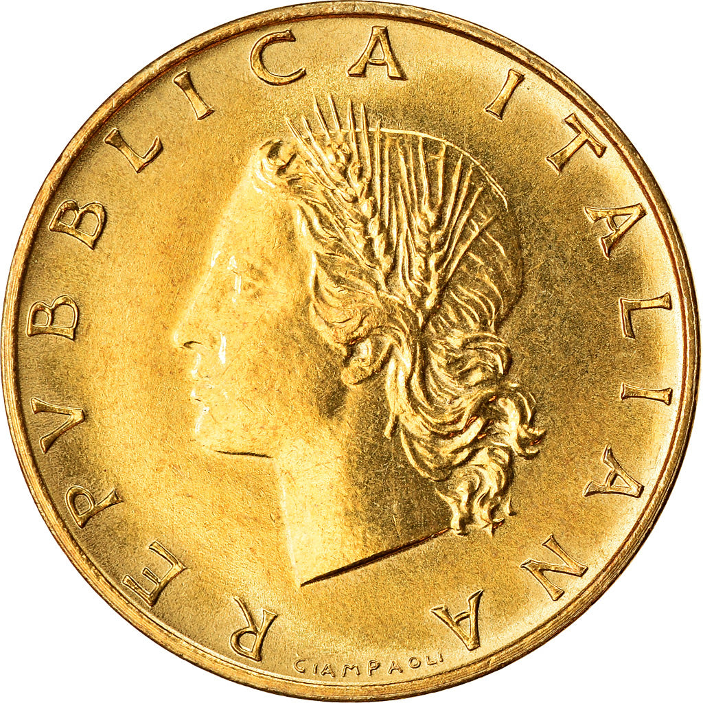 Coin, Italy, 20 Lire, 1988, Rome, MS(63), Aluminum-Bronze, KM:97.2