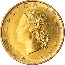 Coin, Italy, 20 Lire, 1988, Rome, MS(63), Aluminum-Bronze, KM:97.2