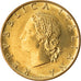 Coin, Italy, 20 Lire, 1989, Rome, MS(63), Aluminum-Bronze, KM:97.2