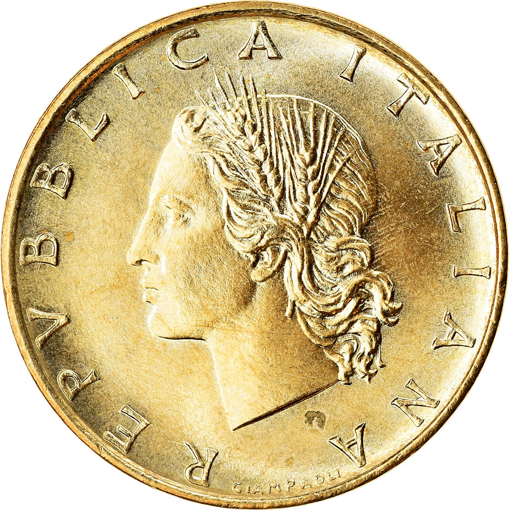 Moneta, Włochy, 20 Lire, 2000, Rome, AU(50-53), Aluminium-Brąz, KM:97.2