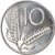 Munten, Italië, 10 Lire, 1969, Rome, ZF+, Aluminium, KM:93