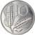 Coin, Italy, 10 Lire, 1981, Rome, AU(50-53), Aluminum, KM:93