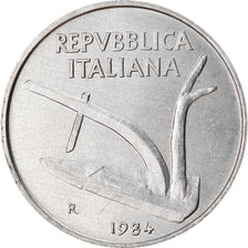 Coin, Italy, 10 Lire, 1984, Rome, EF(40-45), Aluminum, KM:93