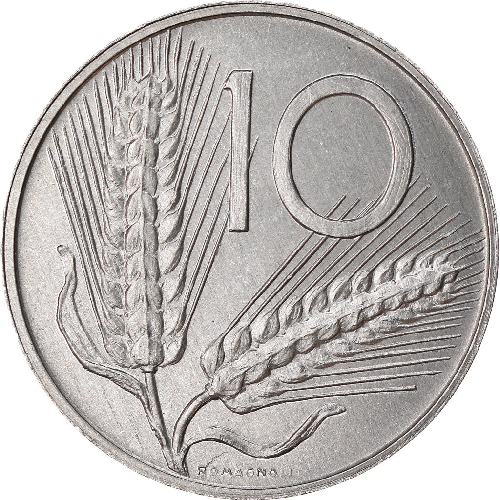 Moneda, Italia, 10 Lire, 1984, Rome, BC+, Aluminio, KM:93