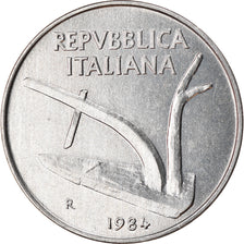 Coin, Italy, 10 Lire, 1984, Rome, EF(40-45), Aluminum, KM:93