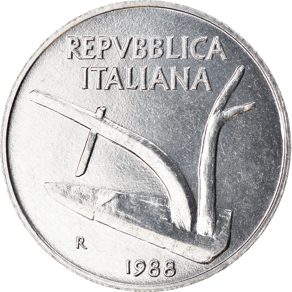 Münze, Italien, 10 Lire, 1988, Rome, VZ, Aluminium, KM:93