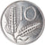 Coin, Italy, 10 Lire, 1988, Rome, AU(55-58), Aluminum, KM:93