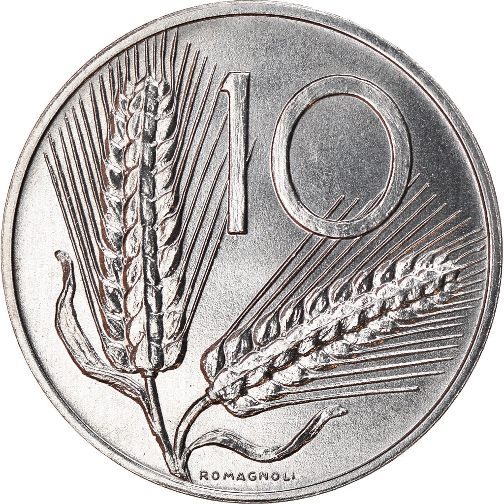 Moneda, Italia, 10 Lire, 1990, Rome, MBC+, Aluminio, KM:93