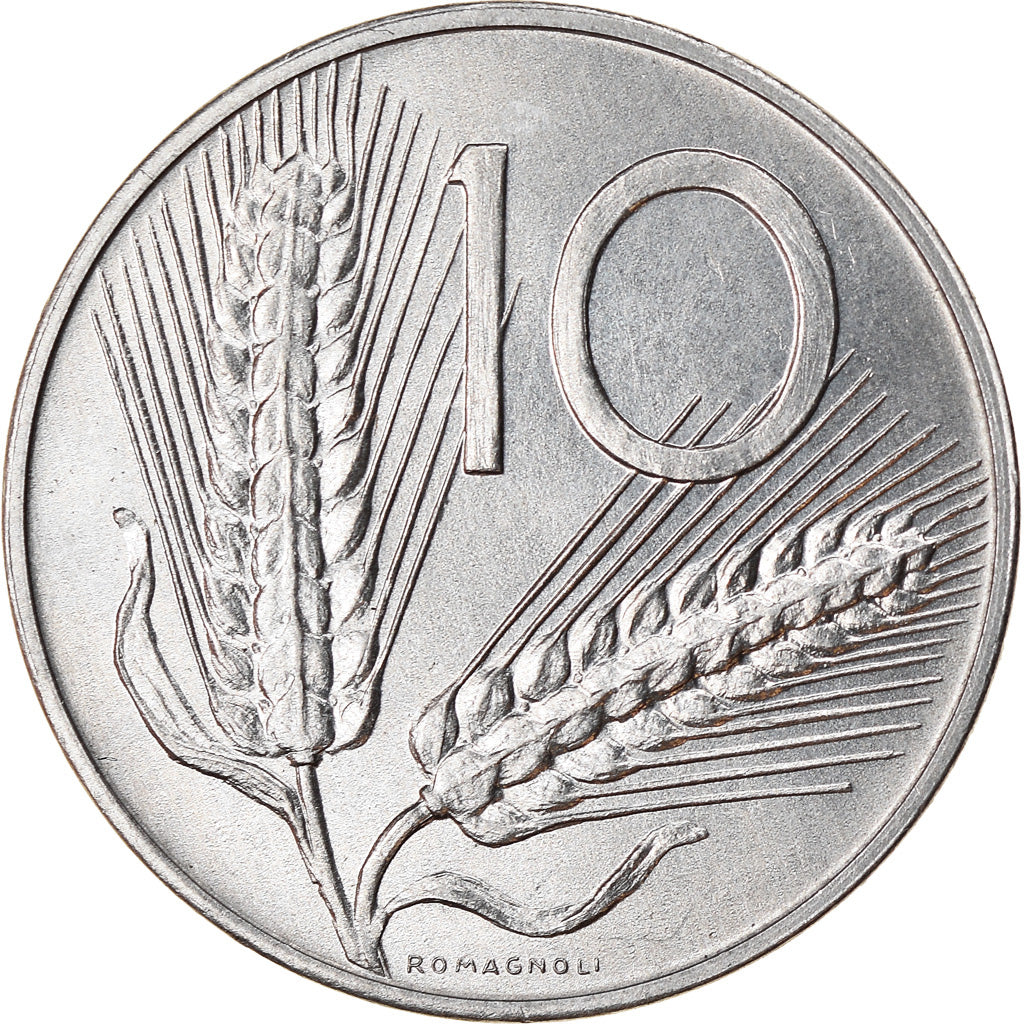 Coin, Italy, 10 Lire, 1992, Rome, VF(30-35), Aluminum, KM:93