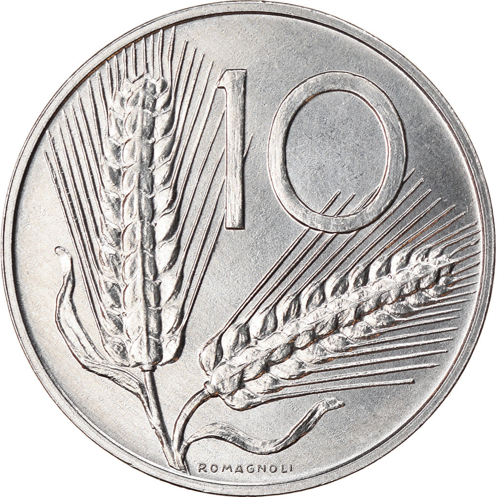 Munten, Italië, 10 Lire, 1993, Rome, ZF+, Aluminium, KM:93