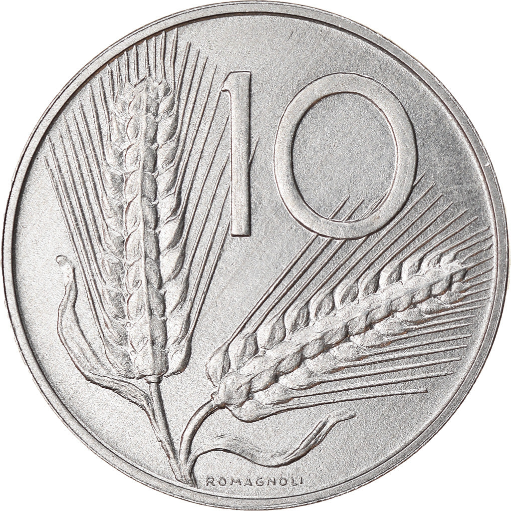 Coin, Italy, 10 Lire, 1994, Rome, VF(30-35), Aluminum, KM:93