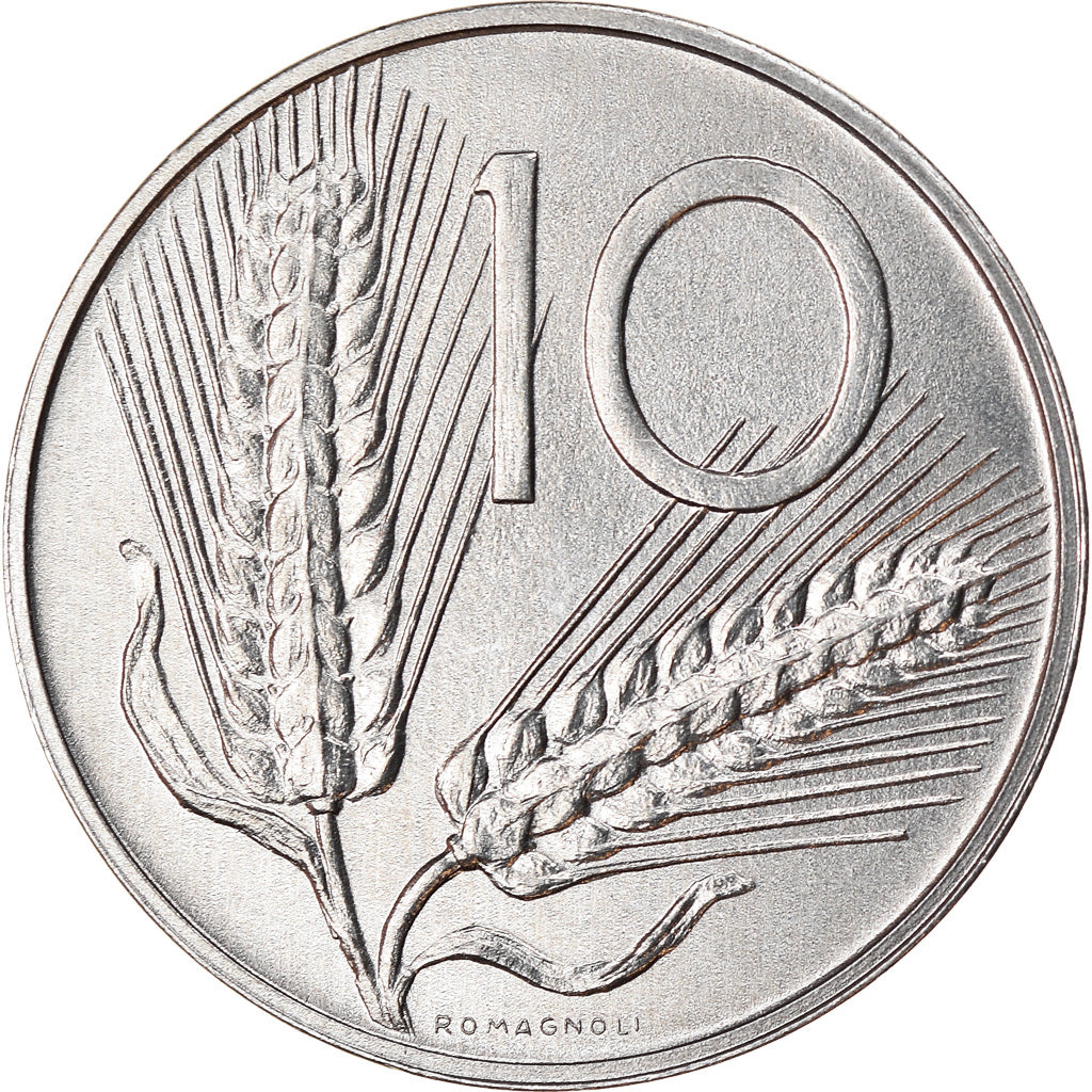 Coin, Italy, 10 Lire, 1995, Rome, EF(40-45), Aluminum, KM:93