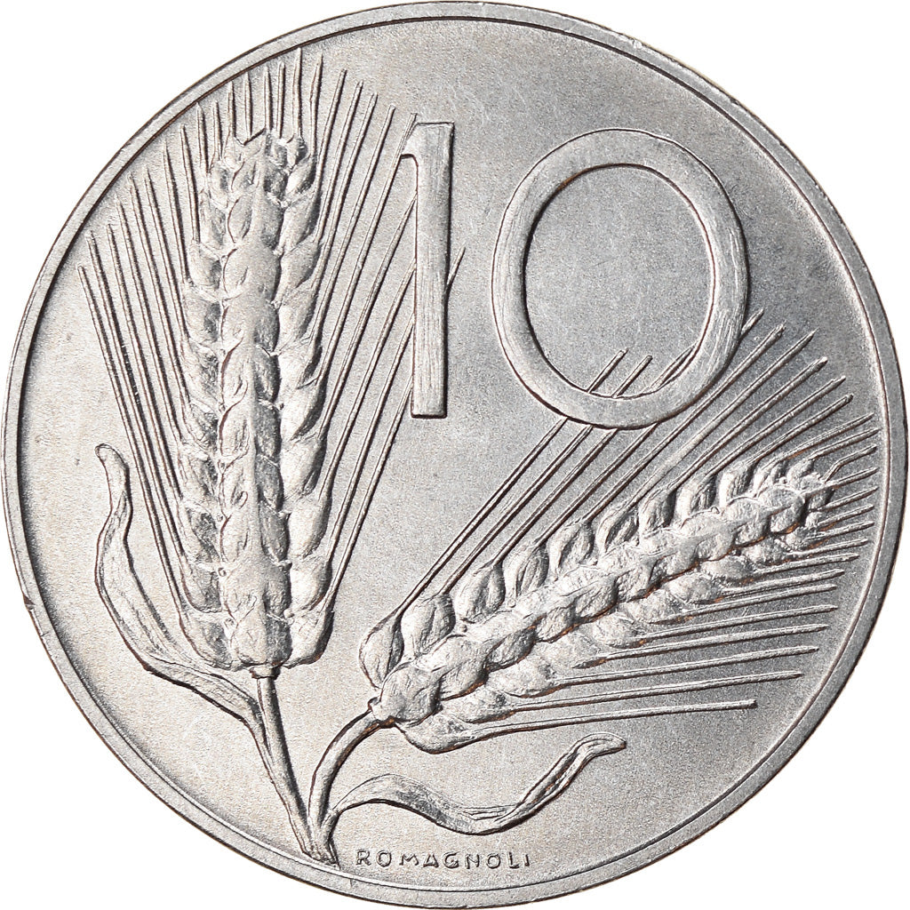 Moneta, Włochy, 10 Lire, 1997, Rome, AU(50-53), Aluminium, KM:93