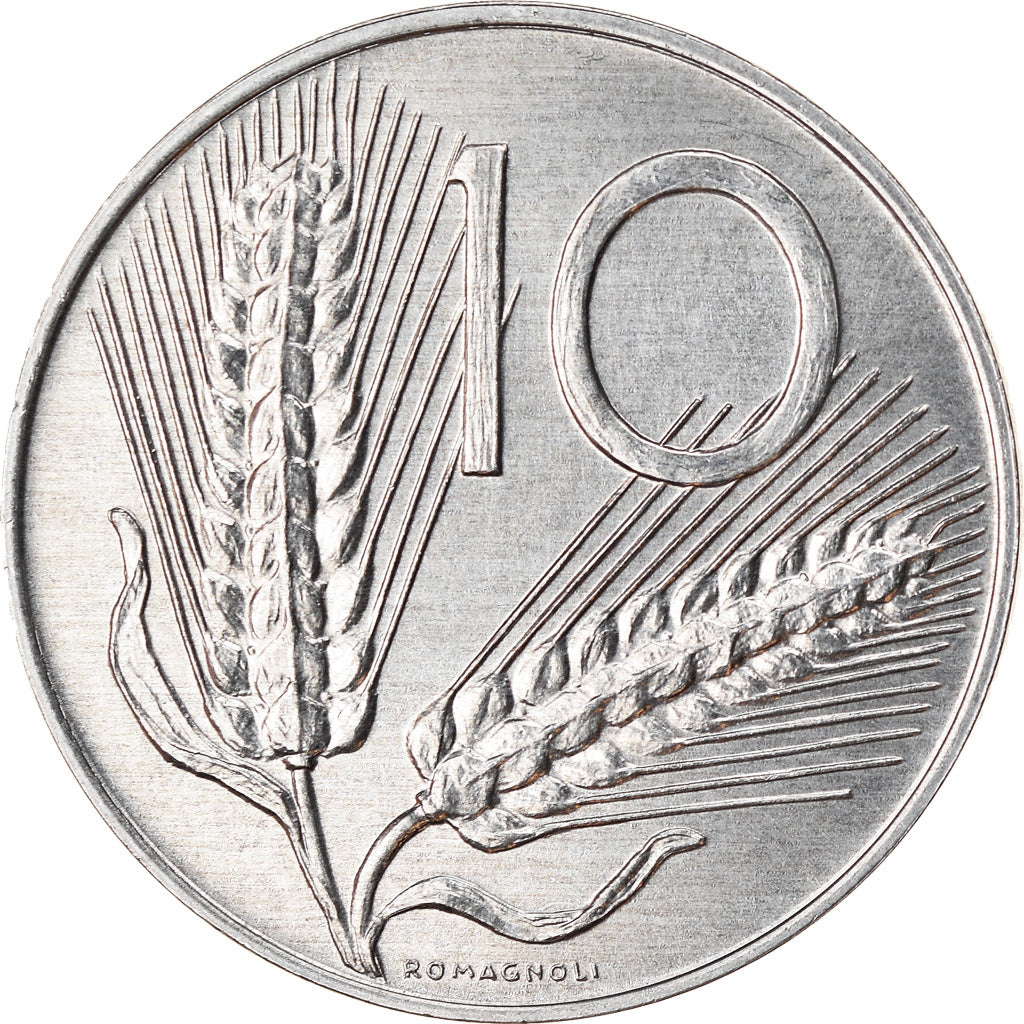 Coin, Italy, 10 Lire, 1998, Rome, AU(55-58), Aluminum, KM:93