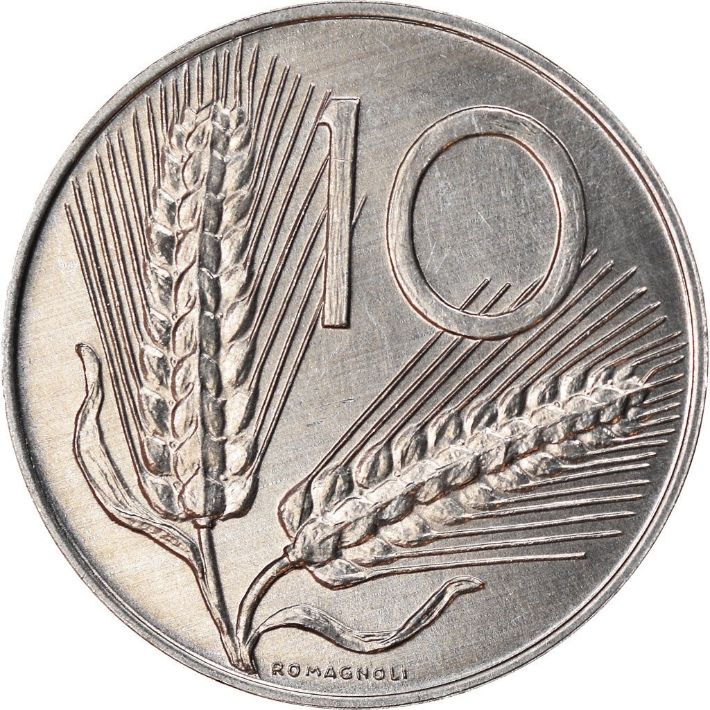 Moneta, Włochy, 10 Lire, 1998, Rome, AU(50-53), Aluminium, KM:93