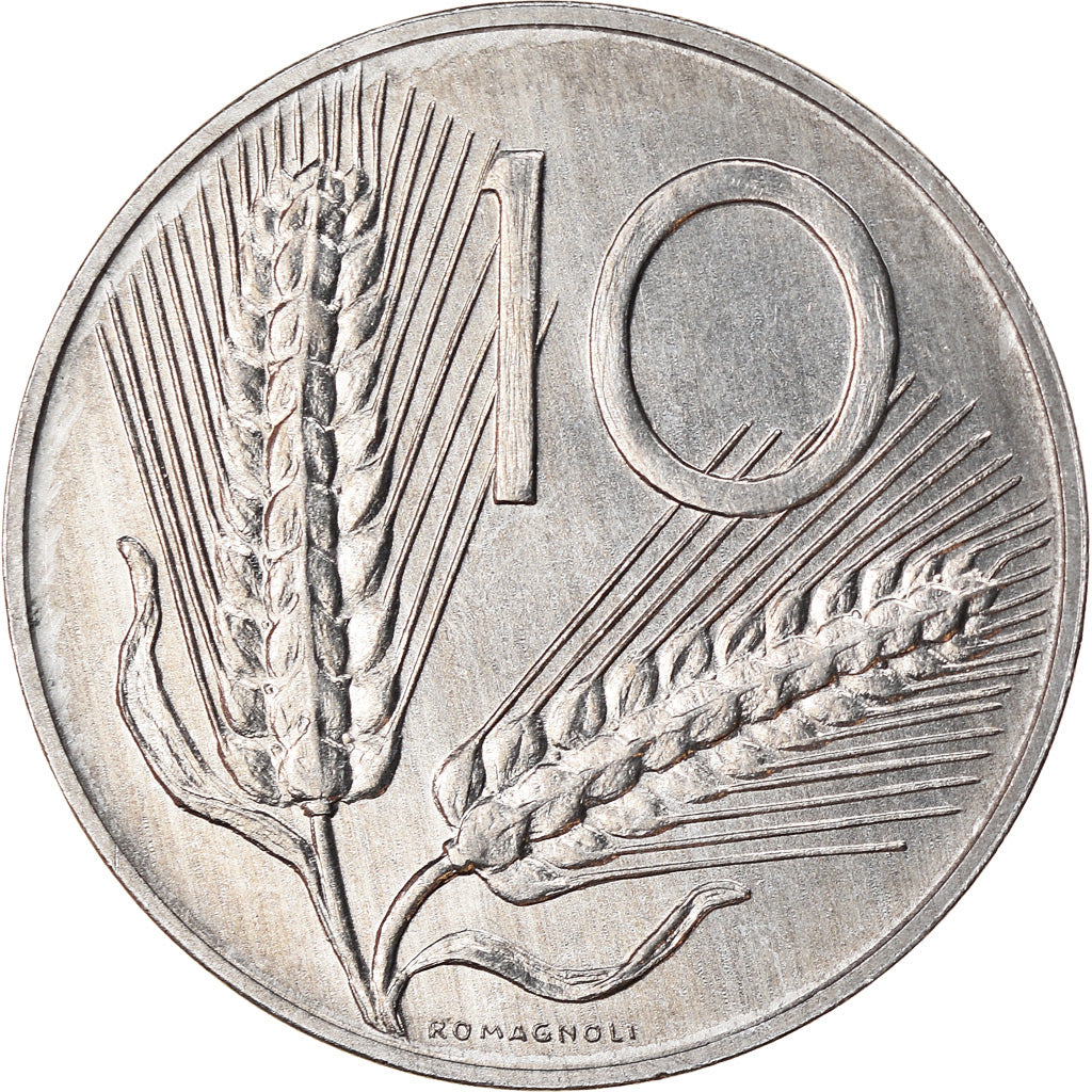 Coin, Italy, 10 Lire, 2000, Rome, AU(50-53), Aluminum, KM:93