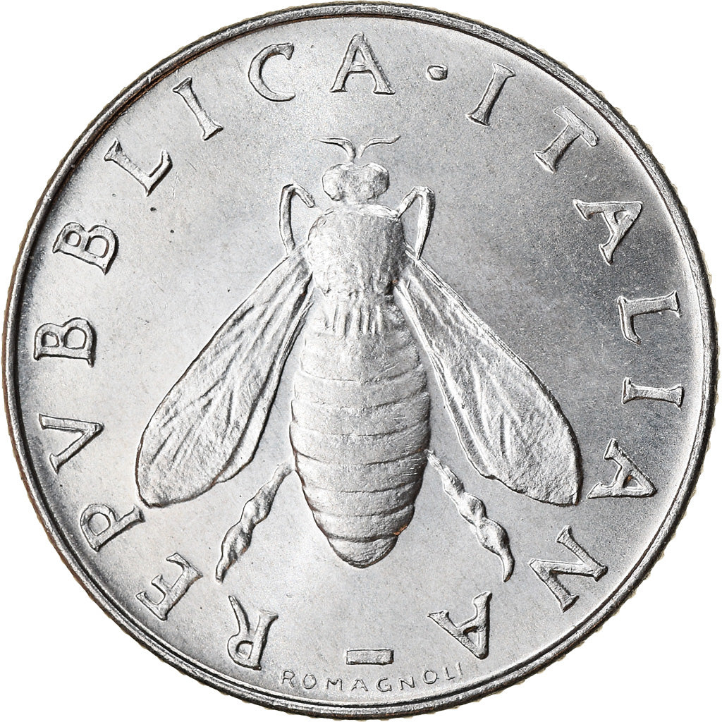 Coin, Italy, 2 Lire, 1970, Rome, AU(55-58), Aluminum, KM:94