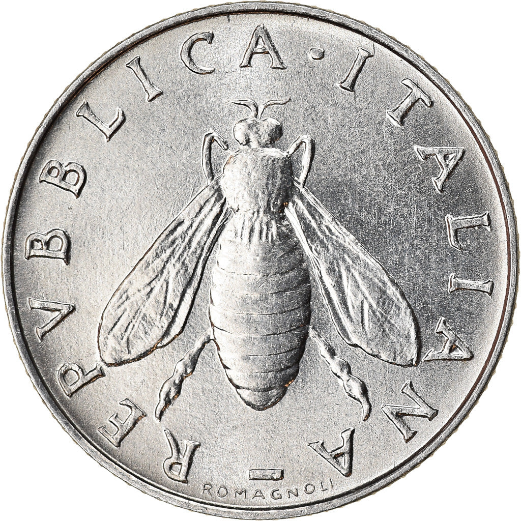 Coin, Italy, 2 Lire, 1980, Rome, EF(40-45), Aluminum, KM:94