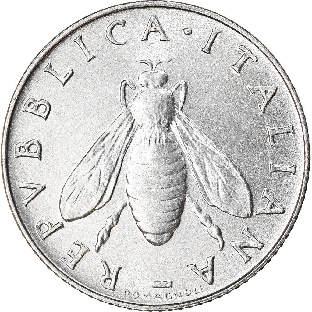 Coin, Italy, 2 Lire, 1982, Rome, AU(50-53), Aluminum, KM:94