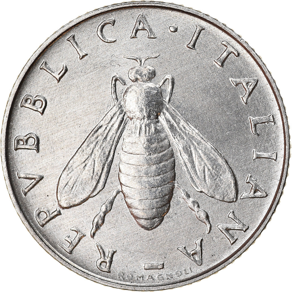 Coin, Italy, 2 Lire, 1983, Rome, EF(40-45), Aluminum, KM:94
