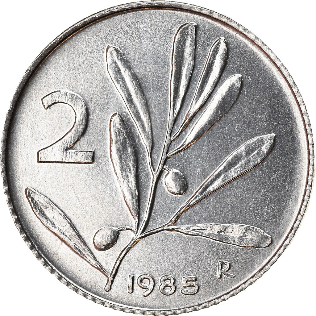 Monnaie, Italie, 2 Lire, 1985, Rome, SUP, Aluminium, KM:94